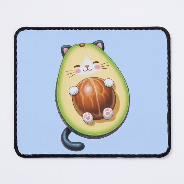 Item preview, Avocato – Kawaii Avocado Cat with Seed Belly designed and sold by ByBryteG.
