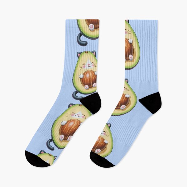 Item preview, Avocato – Kawaii Avocado Cat with Seed Belly designed and sold by ByBryteG.
