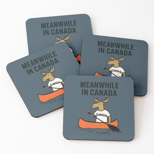 Item preview, Meanwhile In Canada Moose Canoeing  designed and sold by HowToCanadian.