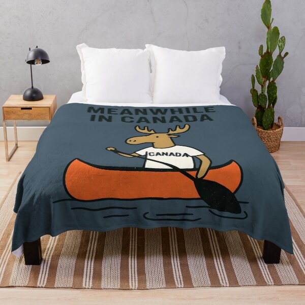Item preview, Meanwhile In Canada Moose Canoeing  designed and sold by HowToCanadian.