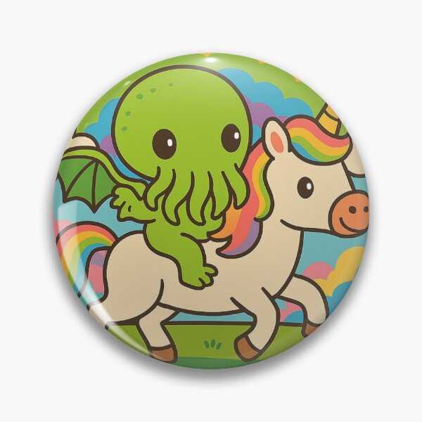 Item preview, Cthulhu with Unicorn 2 designed and sold by CatManDrew.