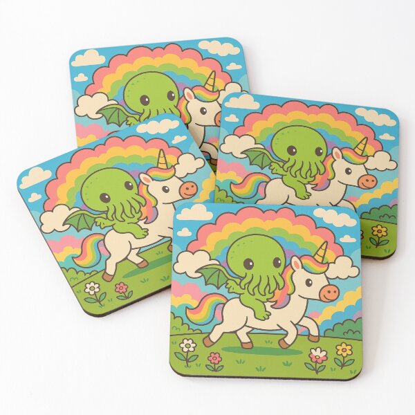 Item preview, Cthulhu with Unicorn 2 designed and sold by CatManDrew.