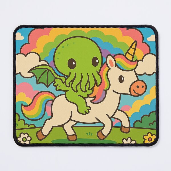 Item preview, Cthulhu with Unicorn 2 designed and sold by CatManDrew.