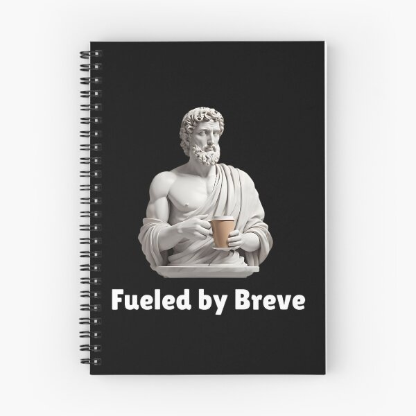 Item preview, Fueled by Breve - Stoic Statue Holding A Cup of Breve Coffee - Stoicism Art designed and sold by LexaArtworks.