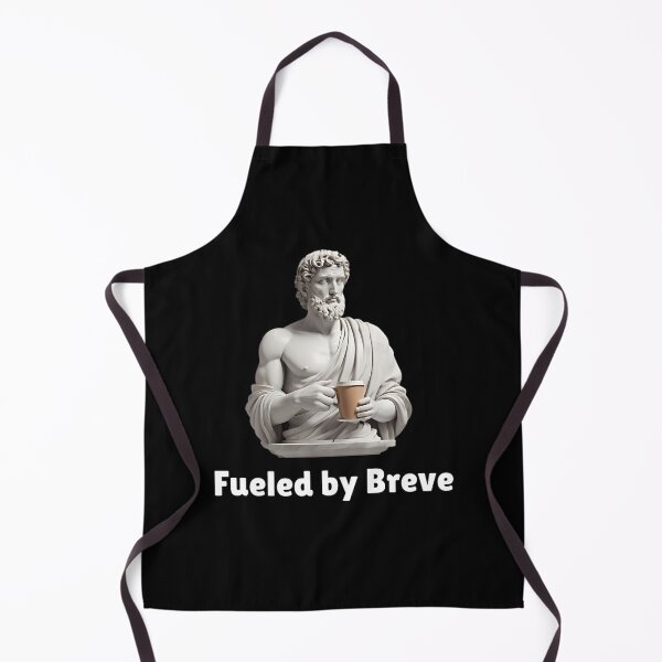 Item preview, Fueled by Breve - Stoic Statue Holding A Cup of Breve Coffee - Stoicism Art designed and sold by LexaArtworks.