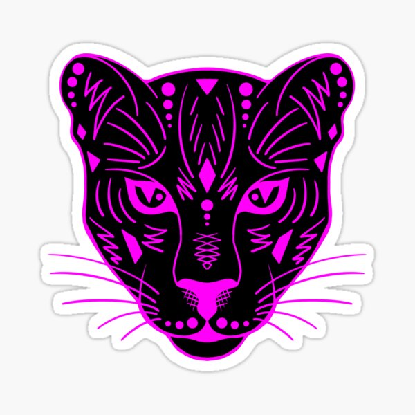 Artikel-Vorschau von Neonpinker Panther, designt und verkauft von RainbowColorsArt.