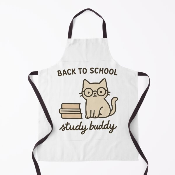 Item preview, Back to School Study Buddy Cute Cat with Glasses and Books designed and sold by Fantsy-world.