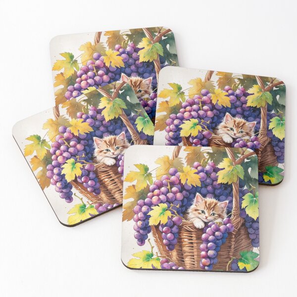 Item preview, Grapevine Cutie– Kitten Dreams in the Vineyard designed and sold by Deezyned.