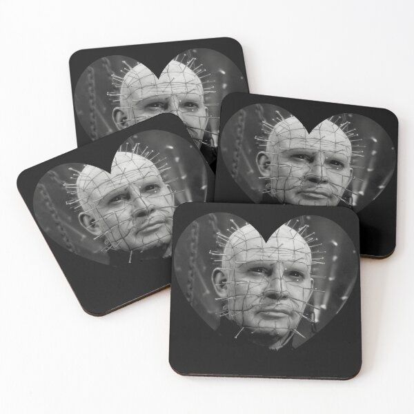 Item preview, Pinhead Hellraiser Heart in Black and White designed and sold by cemetery girl.