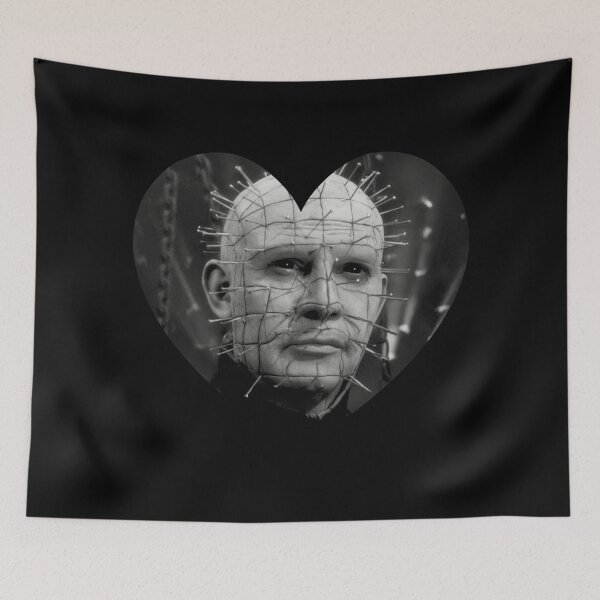 Item preview, Pinhead Hellraiser Heart in Black and White designed and sold by cemetery girl.