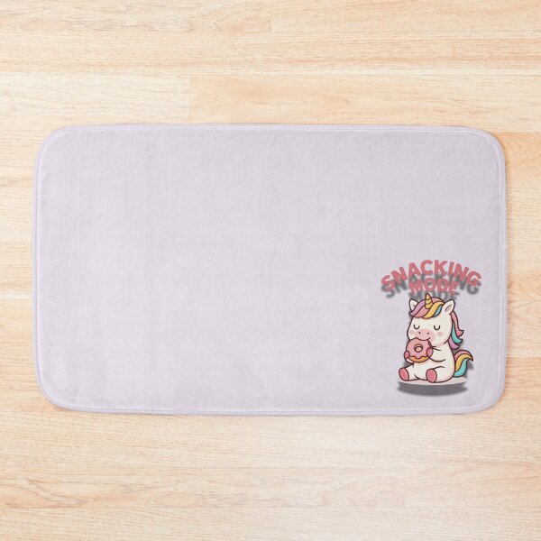 Item preview, Snacking Mode – Cute Unicorn Eating Donut Cartoon Illustration designed and sold by konthai.familyart.