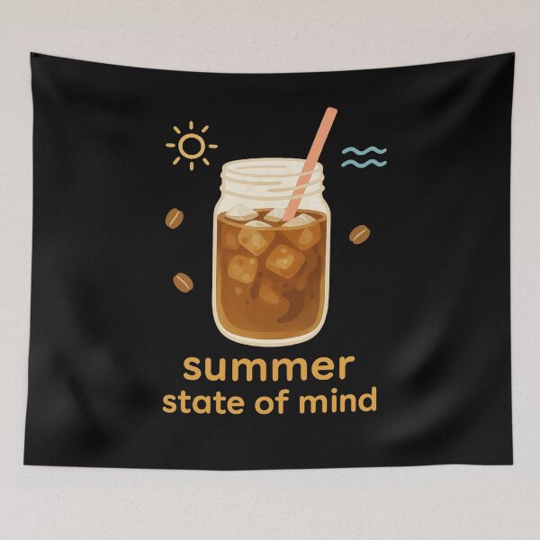 Item preview, Summer State of Mind Iced Coffee Mason Jar Beach Vibes designed and sold by Fantsy-world.