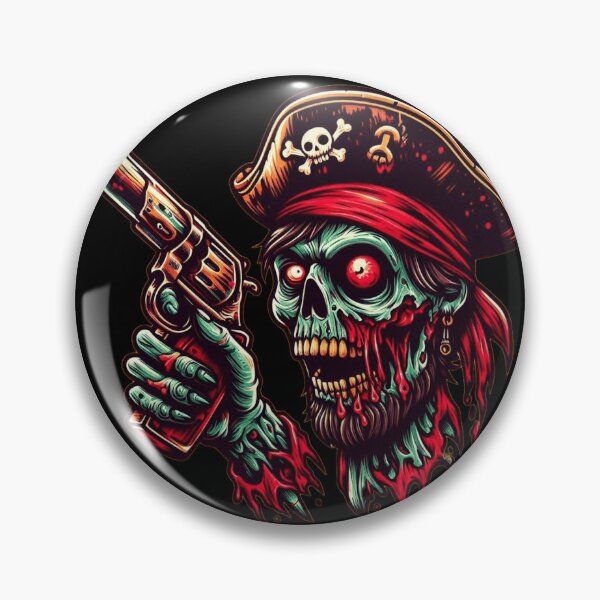Aperçu de l'œuvre Pirate zombie créée et vendue par Shirtabell.