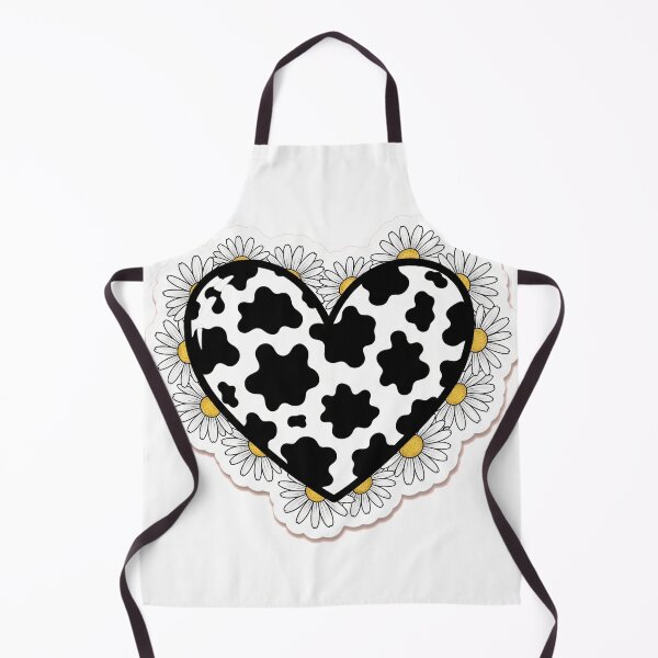 Item preview, Heart in Cow Print with Daisies – Pastel Pink Farmcore Aesthetic designed and sold by 001Haiba.