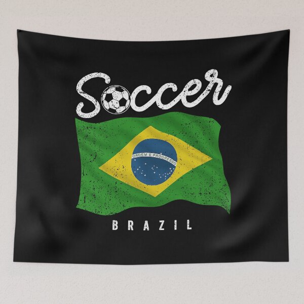 Item preview, SOCCER TEAMS BIG FLAG - BRAZIL - Fans and Teams for Men and Women T-shirt designed and sold by wallsandpatts.