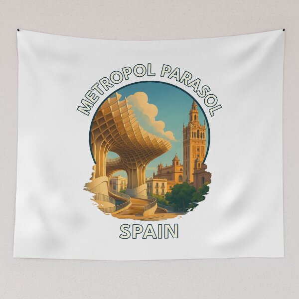 Item preview, Metropol Parasol Seville – Modern Spanish Architecture & Travel Art designed and sold by inkNext.