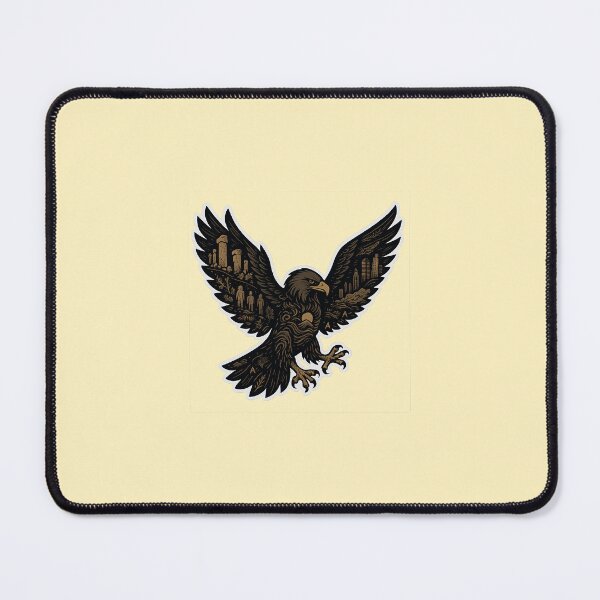 Item preview, Majestic Eagle Attack Over Ancient Göbekli Tepe Symbolism – Transparent PNG designed and sold by Aucia.