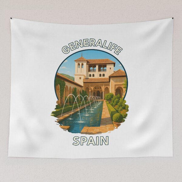 Item preview, Generalife Gardens Granada – Moorish Palace & Andalusian Scenery designed and sold by inkNext.