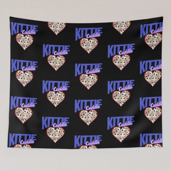 Item preview, Kittie Cuddle Heart - Cute Kawaii Cats & Kittens Pile Design designed and sold by NSB-Design.
