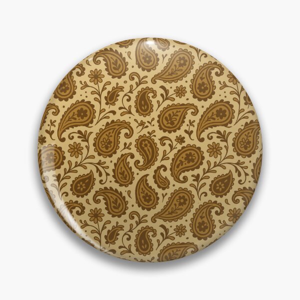 Artikelvorschau, Erdiges Paisley entworfen und verkauft von Angry Swan Designs.