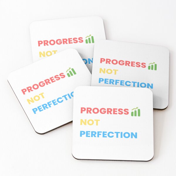 Item preview, Progress, not perfection designed and sold by Alphasoft Designs.
