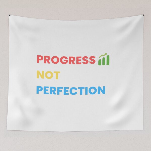 Item preview, Progress, not perfection designed and sold by Alphasoft Designs.