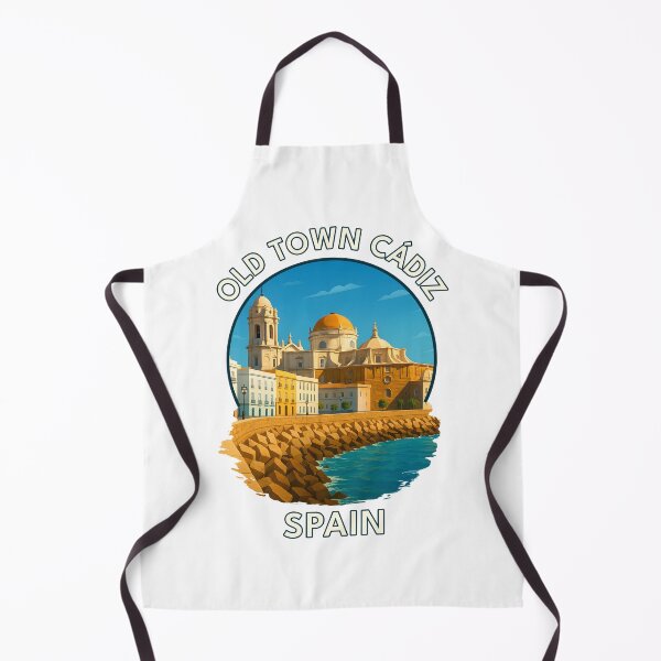 Item preview, Old Town Cádiz Spain – Scenic Mediterranean Coastal City Travel Art designed and sold by inkNext.