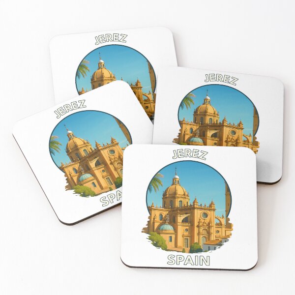 Item preview, Jerez Spain Cityscape – Andalusia Travel Art Print designed and sold by inkNext.