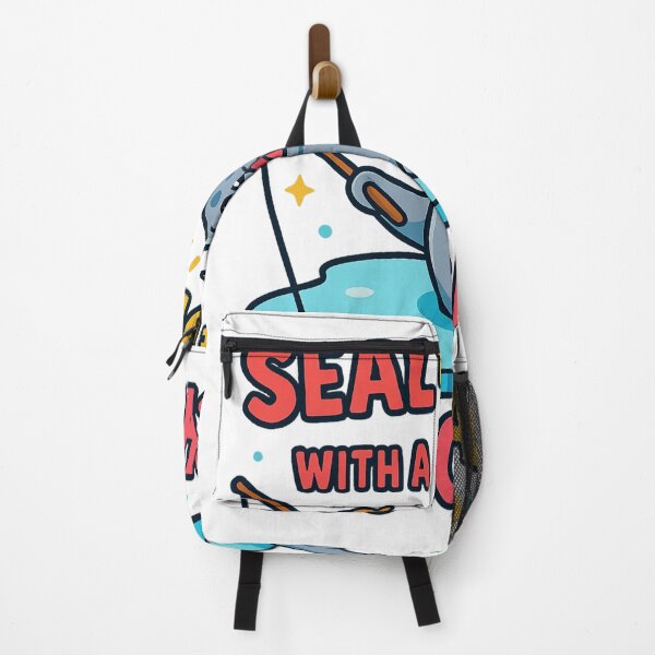 Item preview, Seal the Deal with a Big Catch – Funny Kawaii Fishing Seal Design designed and sold by haitrieuic96.