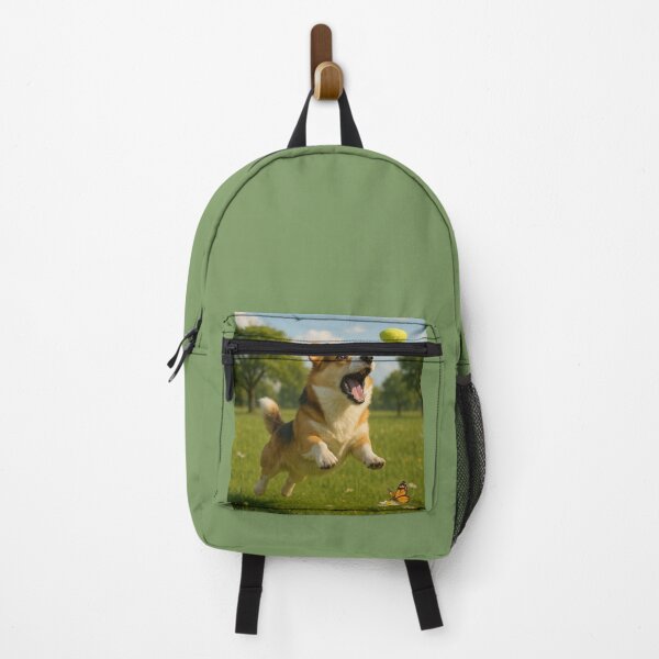 Item preview, Lindo Corgi jugando con una pelota designed and sold by Green Seeker.