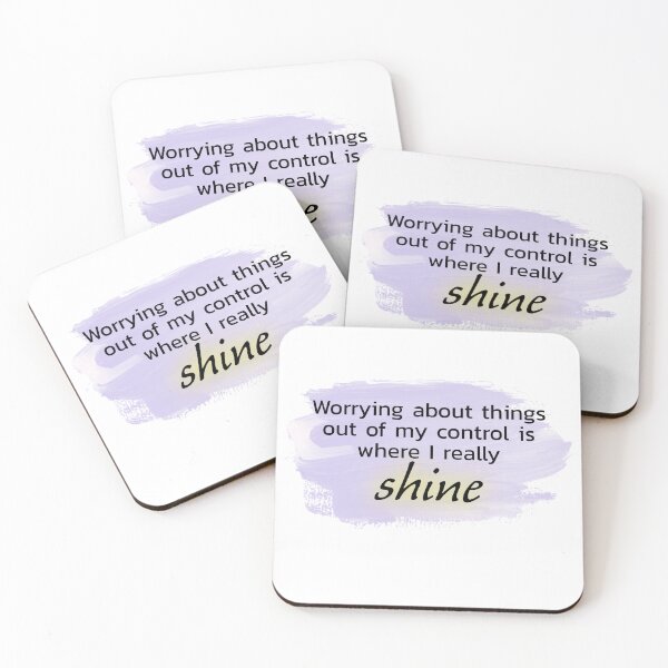 Item preview, Worrying about things out of my control is where I really shine purple  designed and sold by Thought2reality.