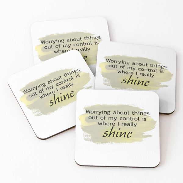 Item preview, Worrying about things out of my control is where I really shine yellow designed and sold by Thought2reality.
