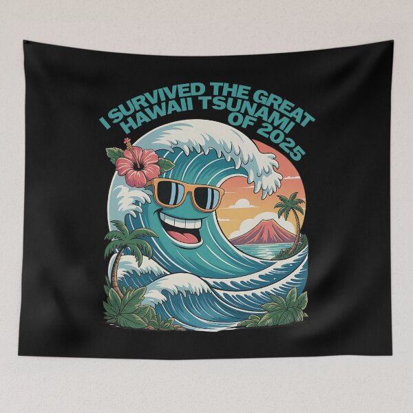 Item preview, I SURVIVED THE GREAT HAWAII TSUNAMI OF 2025 - SOUVENIR designed and sold by justyna-s28.