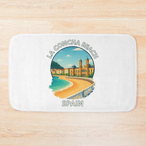 Item preview, La Concha Beach Promenade – San Sebastián Spain Coastal Art designed and sold by inkNext.