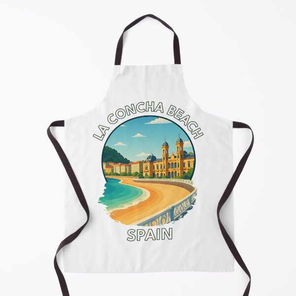 Item preview, La Concha Beach Promenade – San Sebastián Spain Coastal Art designed and sold by inkNext.