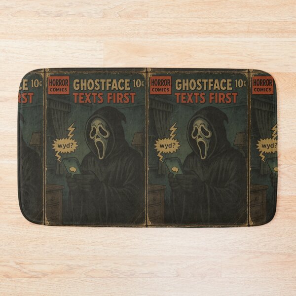 Item preview, Ghostface Texts First - Classic Horror Movie Parody designed and sold by bapupa.