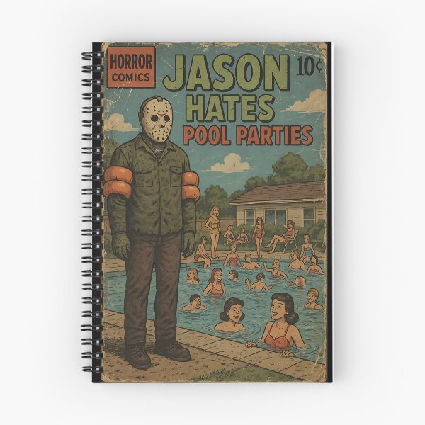Item preview, Jason hates pool parties - Classic Horror Movie Parody designed and sold by bapupa.