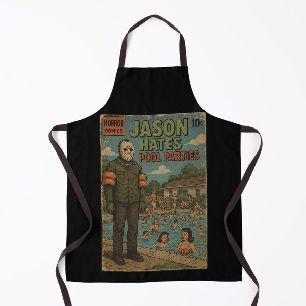 Item preview, Jason hates pool parties - Classic Horror Movie Parody designed and sold by bapupa.