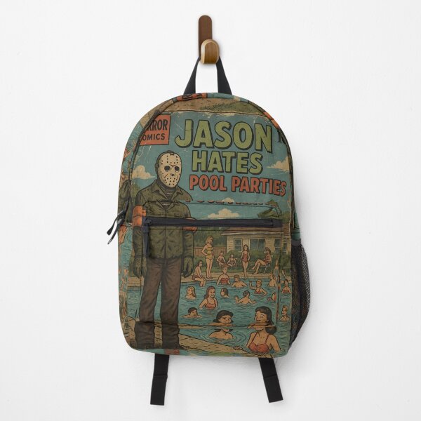 Item preview, Jason hates pool parties - Classic Horror Movie Parody designed and sold by bapupa.