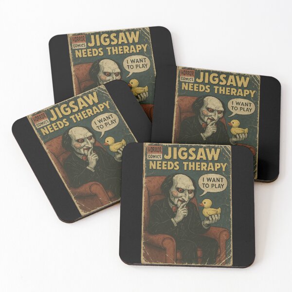 Item preview, Jigsaw needs therapy - Classic Horror Movie Parody designed and sold by bapupa.