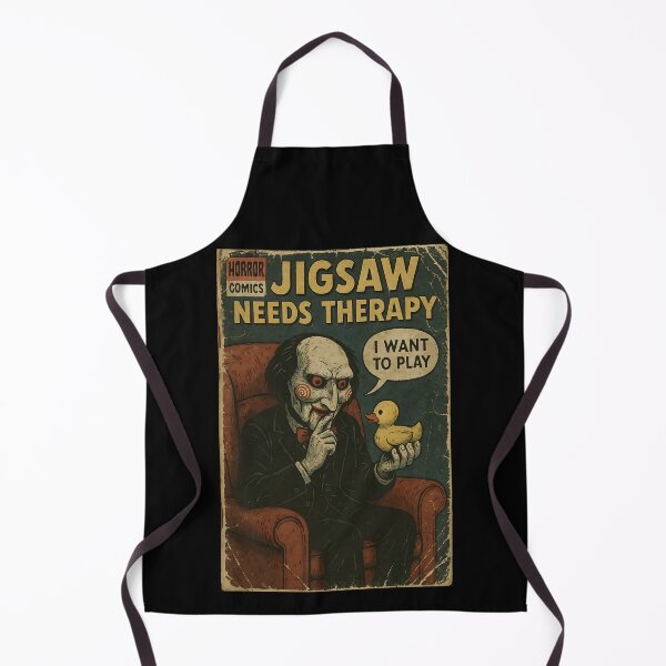 Item preview, Jigsaw needs therapy - Classic Horror Movie Parody designed and sold by bapupa.