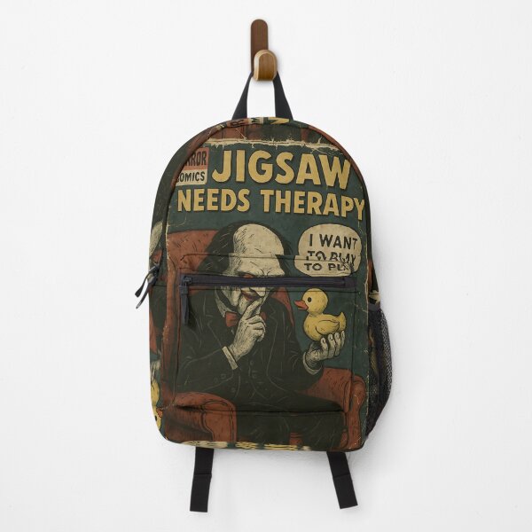 Item preview, Jigsaw needs therapy - Classic Horror Movie Parody designed and sold by bapupa.