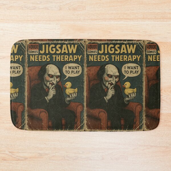 Item preview, Jigsaw needs therapy - Classic Horror Movie Parody designed and sold by bapupa.