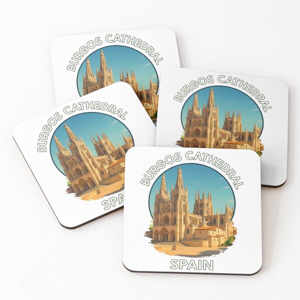 Item preview, Burgos Cathedral Spain – Gothic Architecture & Historic Landmark Illustration designed and sold by inkNext.