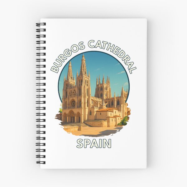 Item preview, Burgos Cathedral Spain – Gothic Architecture & Historic Landmark Illustration designed and sold by inkNext.