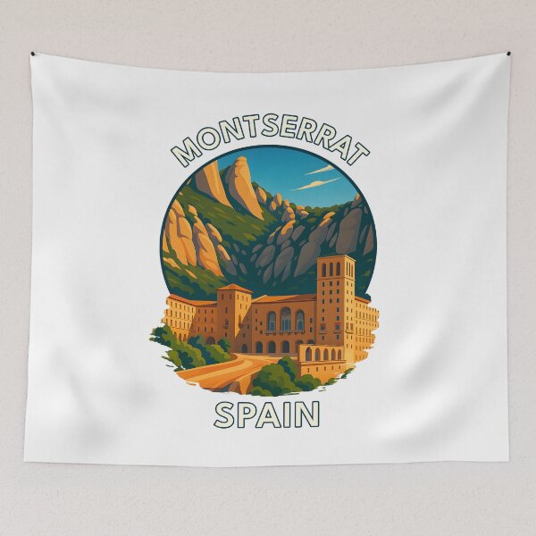 Item preview, Montserrat Monastery – Scenic Catalonia Mountain Landscape designed and sold by inkNext.