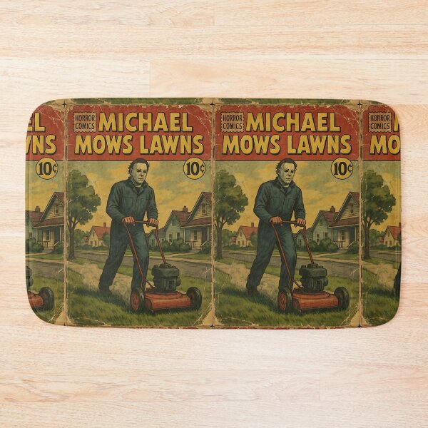 Item preview, Michael mows lawns - Classic Horror Movie Parody designed and sold by bapupa.
