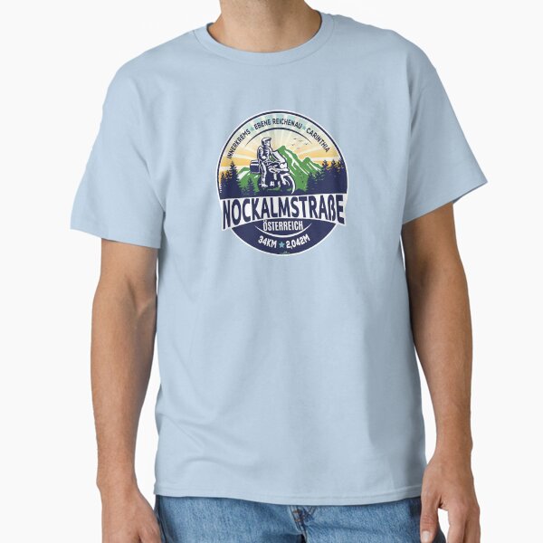 Item preview, Nockalm Road, Nockalmstrasse, Austria Motorcycle Sticker T-Shirt 02 designed and sold by OuterShellUK.