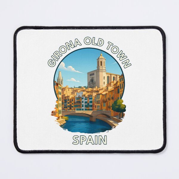 Item preview, Girona Old Town Spain – Historic Architecture & Travel Art designed and sold by inkNext.