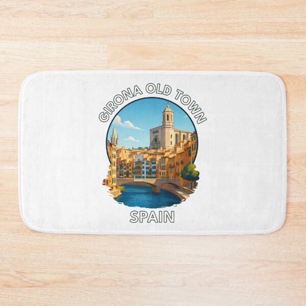 Item preview, Girona Old Town Spain – Historic Architecture & Travel Art designed and sold by inkNext.
